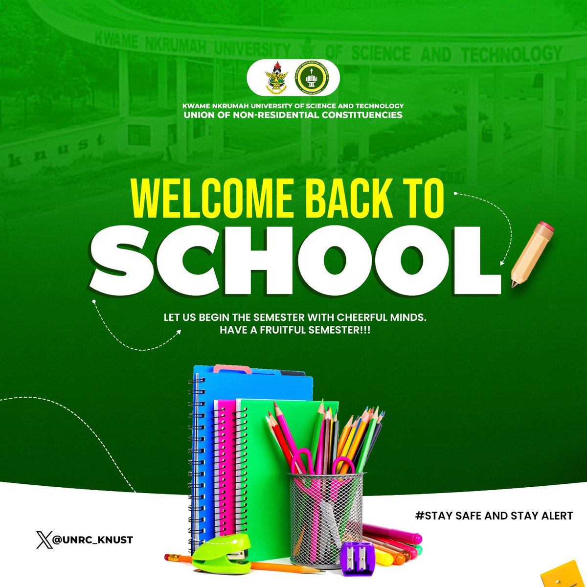The UNRC welcomes you to school.🚀
