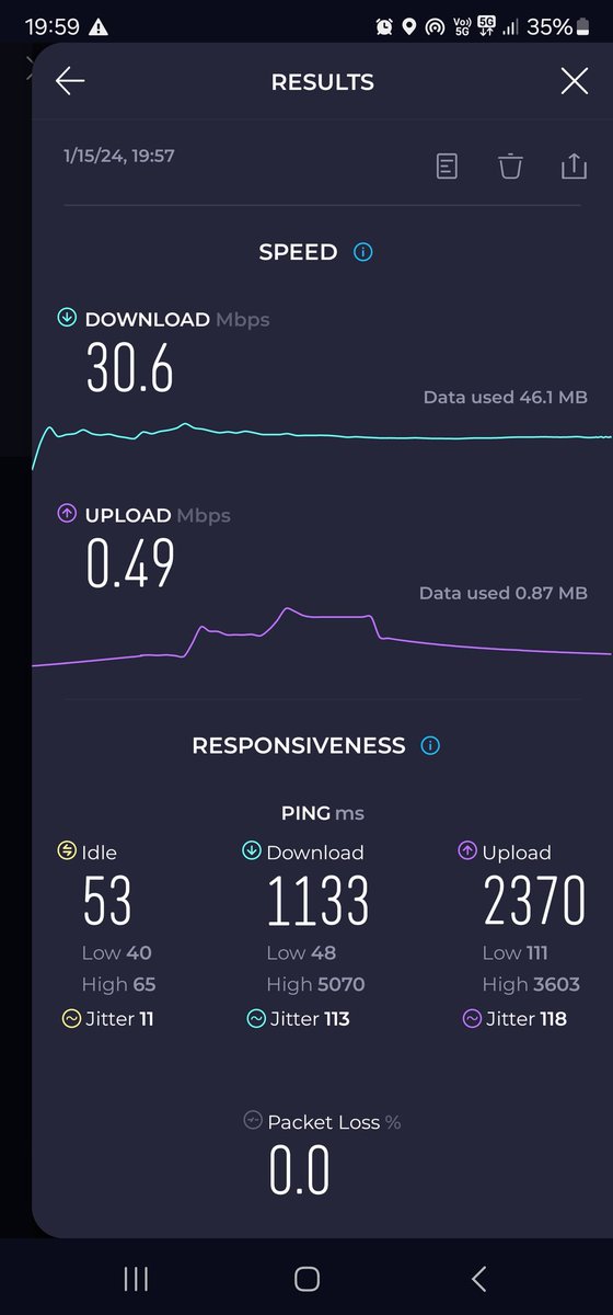 SSK00735's tweet photo. @reliancejio is this what one expects from 5g. https://t.co/FbxDSrQe0w
