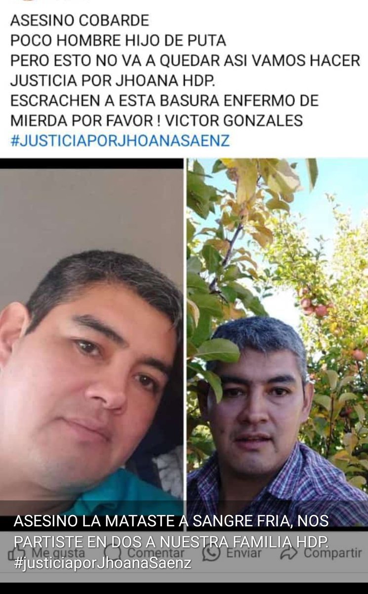 abiivelasquezz's tweet photo. VICTOR GONZALES ÁSESINO
ESTO NO VA A QUEDAR ASI 
LE ARREBATASTE LA VIDA 
ENFERMO
#NiUnaMenos 
#justiciaporJhoanaSaenz https://t.co/HpiTsAClF8