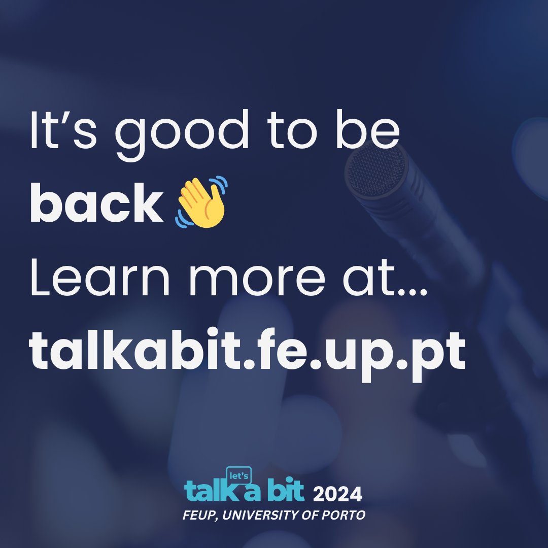 talkabitconf's tweet photo. Excited to reconnect! 🌟 Join our vibrant community at Talk-A-Bit and explore what's new. Your next great experience awaits at https://t.co/InHqz64VCX. Don't miss out! ✨ #BackAndBetter #TalkABit2024 https://t.co/pL60L4i5mg