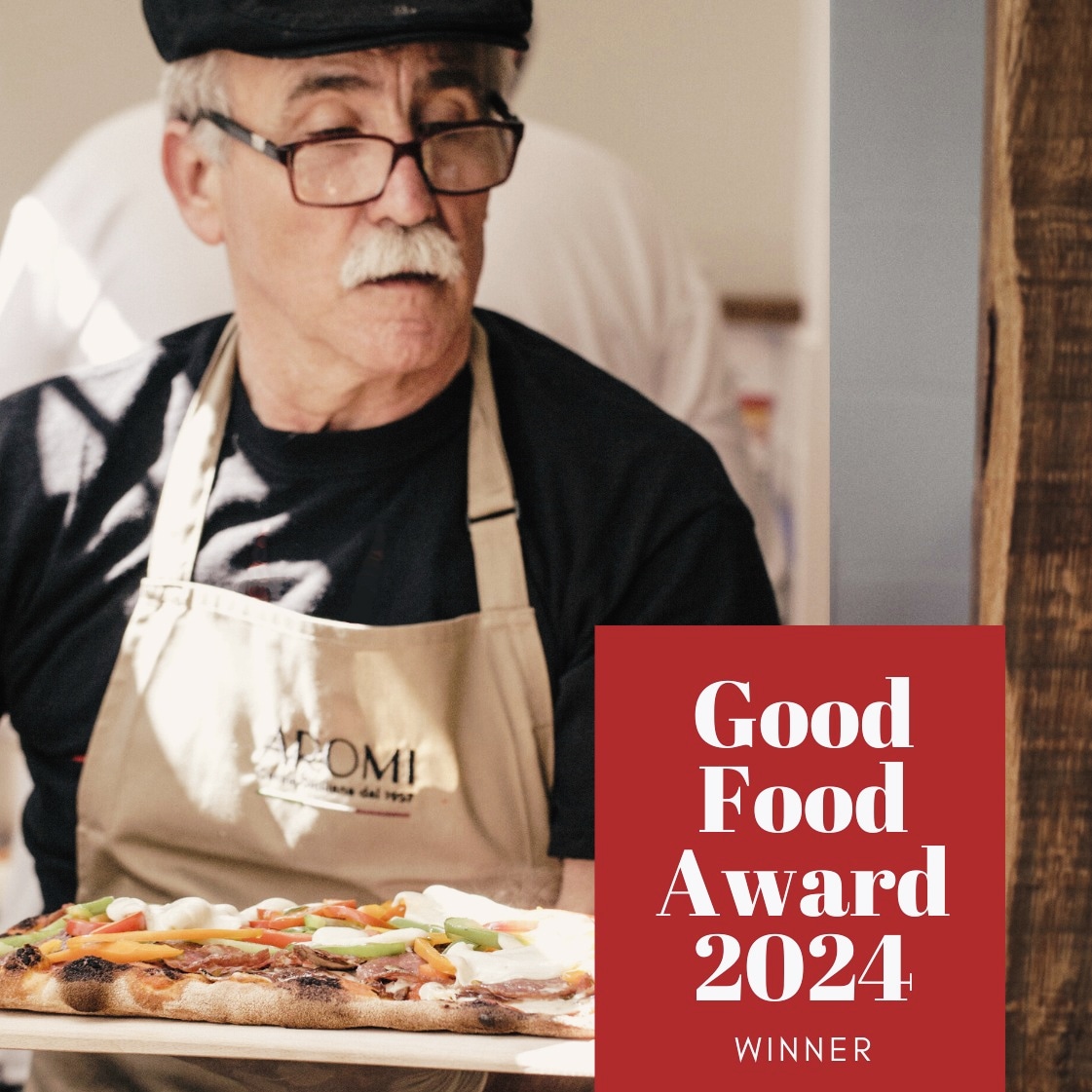 To celebrate our prestigious Blue Ribbon Award, we're dishing out FREE pizza throughout this month.
Pop into our Bene’t Street pizzeria after 6pm and choose two delicious pizzas for the price of one!

Available Monday to Thursday from 6pm. 
Happy January, Happy FREE pizza!!!