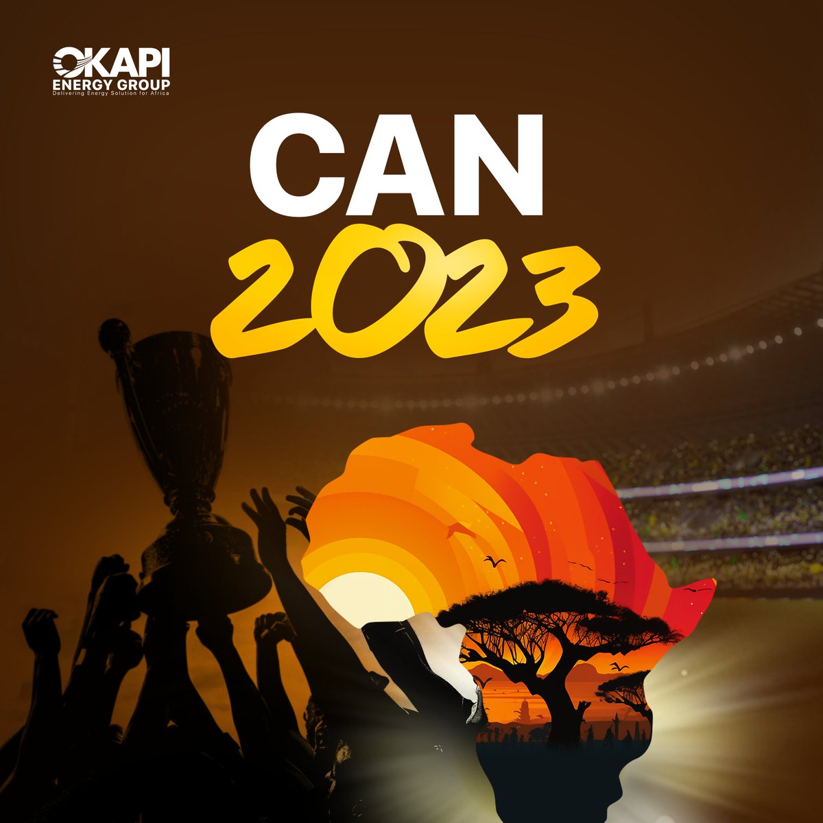 Okapi supports all the teams that proudly wear the colors of AFRICA #CAN2023🇬🇳⚽️