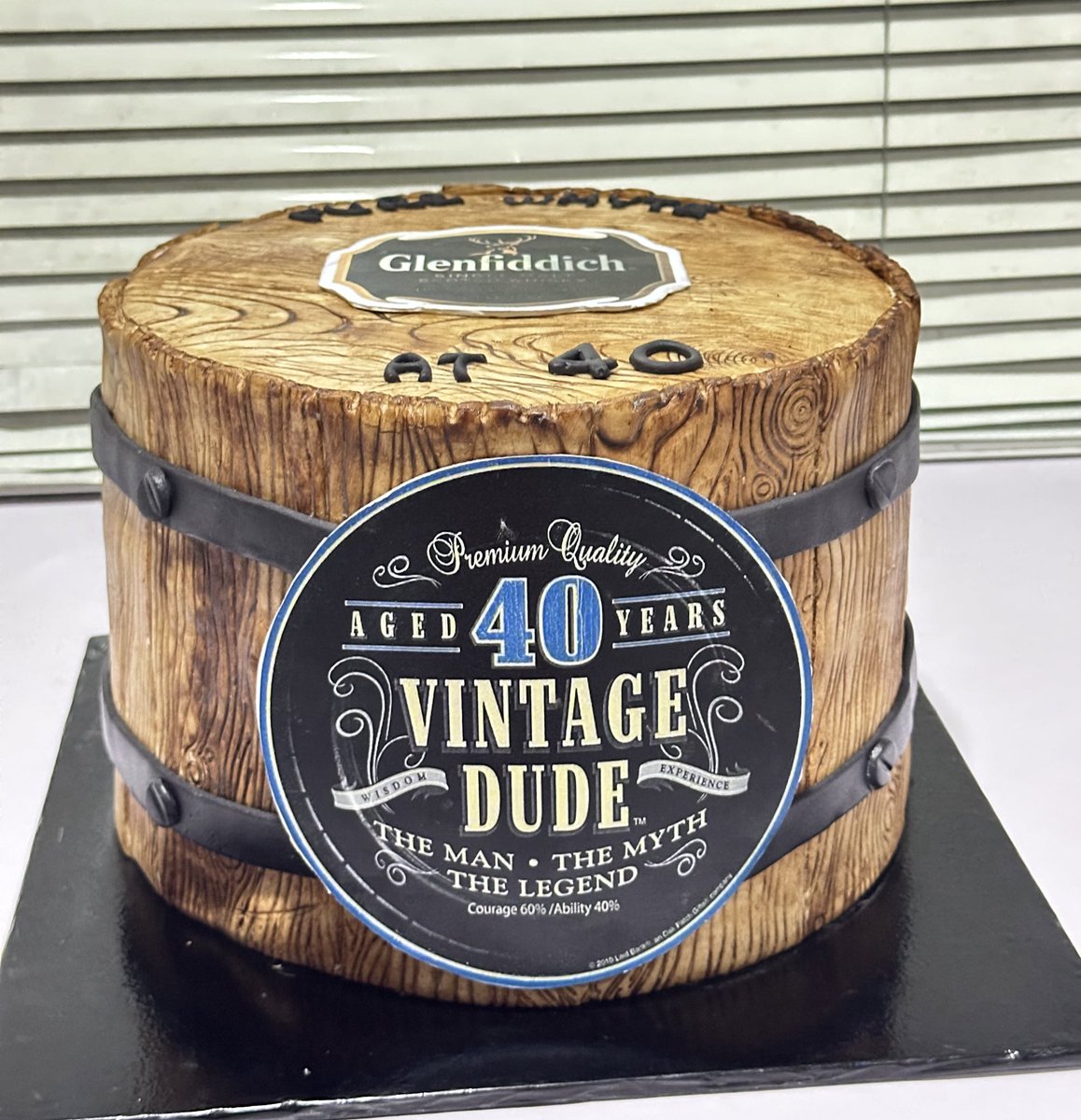 For a 40th birthday. 
We make pretty cakes for all occasions!!