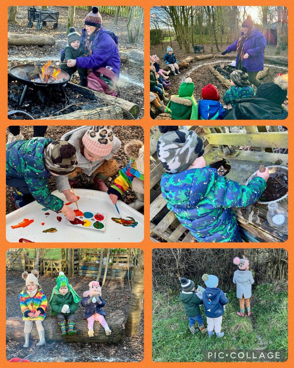 TreuddynUnder5's tweet photo. We are lucky to have received funding through the Flintshire EE team to run a series of FS sessions! We enjoyed our first session today. We went on a bird hunt, enjoyed playing in the kitchen, painting and warmed up by the fire with hot chocolate and smores! 😃🥰🌳🔥🐞 🐦 https://t.co/7XcKUh0V9m