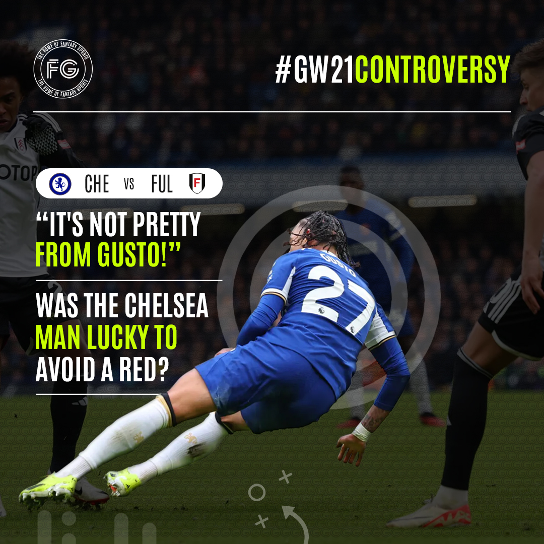 FantasyGo_sa's tweet photo. What do you make of the Blues full-back, Malo Gusto meaty challenge on Willian ๐
Should it have been a red? ๐ด
#LetsFantasyGo #LFG #FPL #FantasyFootball #FantasySports #PremierLeague https://t.co/3CWaSEOQ6W