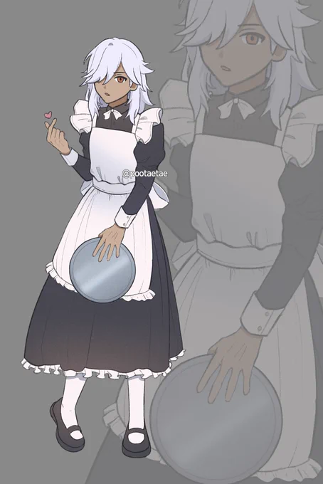 lyney  wanderer outfit switch !! and maid cyno kyaa ..#genshinimpact #hoyocreators 