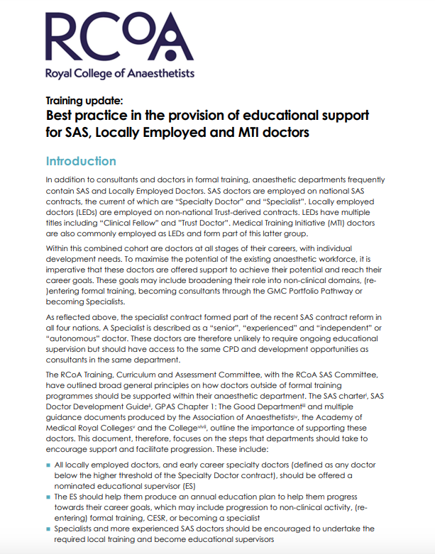 parthaskar's tweet photo. An excellent piece of work via @RCoANews (H/T @RobJimFleming ) for SAS and LED doctors
Good to see work in line with @NHSEngland commitment via #MWRES action plan to tackle #Racism (focus on SAS)
Educ Sup for LEDs-kudos
One to emulate for all Colleges
@RCPhysicians shall we? https://t.co/PyufeIoArQ