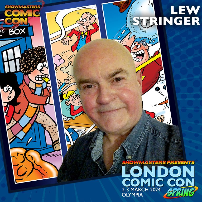 Showmasters's tweet photo. LEW STRINGER will be at #LCCSpring!
Lew celebrated forty years in the industry in 2023, with a stellar career including work for Marvel UK, The Beano, Doctor Who Magazine, The Dandy, Viz, Buster and Toxic!
https://t.co/VLX08qiTyn https://t.co/ndpLSfem6V