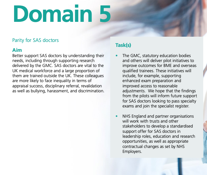 parthaskar's tweet photo. An excellent piece of work via @RCoANews (H/T @RobJimFleming ) for SAS and LED doctors
Good to see work in line with @NHSEngland commitment via #MWRES action plan to tackle #Racism (focus on SAS)
Educ Sup for LEDs-kudos
One to emulate for all Colleges
@RCPhysicians shall we? https://t.co/PyufeIoArQ