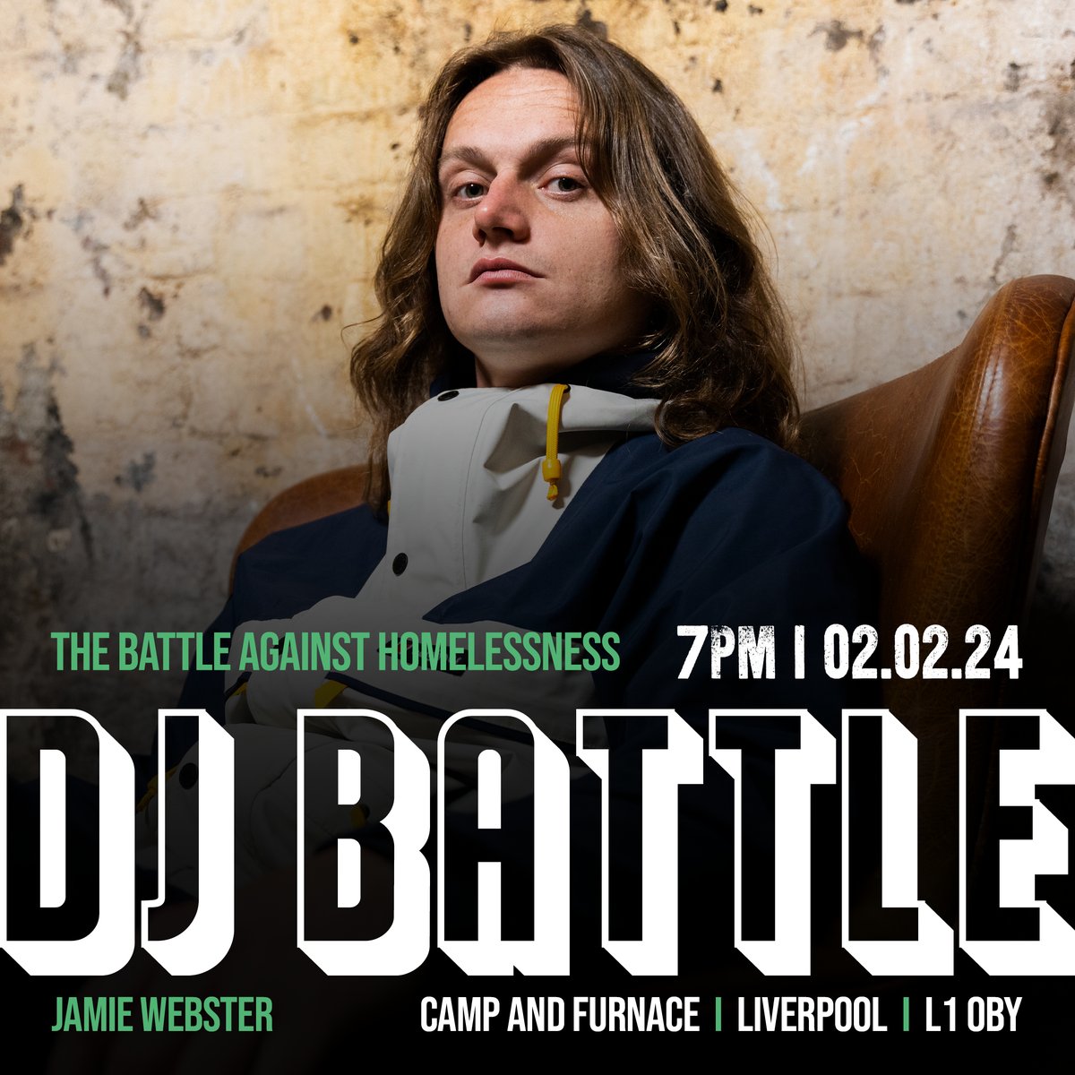 CultureLPool's tweet photo. #Event | Chart-topping @JamieWebster94 joins Liverpool's DJ Battle line-up inc @RebeccaFMusic + @officialbarnesy at @CampandFurnace this Feb!💥

Everyone's invited to see Liverpool v Manchester go head-to-head in a fun-natured music battle. 🎧🎵

Tickets: https://t.co/ihFA2k7RQ3 https://t.co/8pzFFp8Mlb