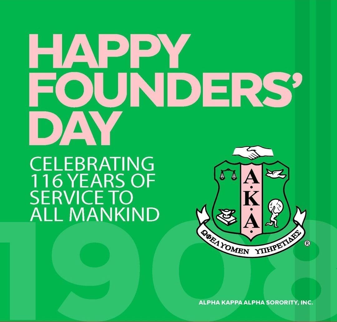 sep_kapsi1911's tweet photo. Happy Founders' Day to the Women of Alpha Kappa Alpha Sorority, Incorporated! 116 years of sisterhood and service that has had a global impact.

Special acknowledgment of Silhouette Mock and all of the Silhouettes &amp; family who are members. 
#kapsi1911 #aka1908 #aka116 #j15 https://t.co/aWo0Sfmmlq