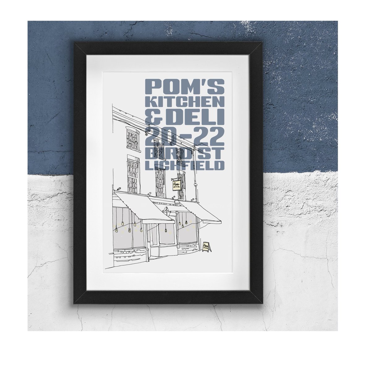 homesandlines's tweet photo. Something a little different, may include lettering in future commissions.

@PomsKitchen is a nice place for a drink, and some food. Worth a visit.

#lichfield
#lichfieldcity https://t.co/haYXnoxxcr