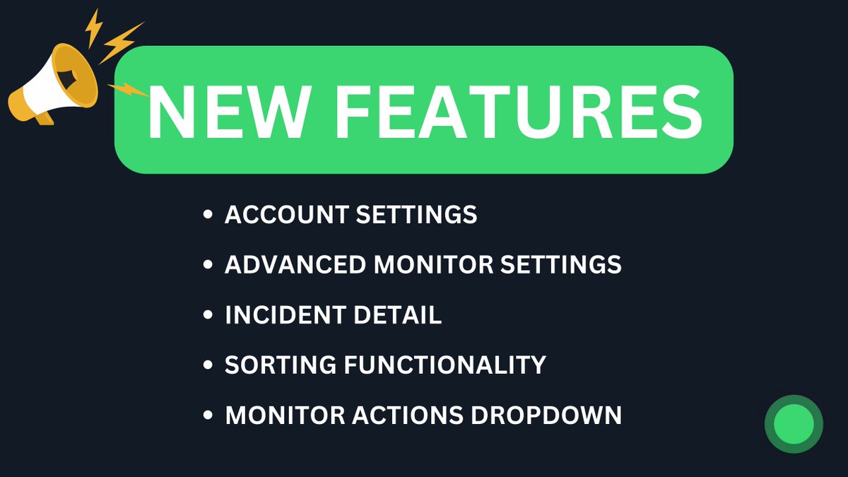 We’re continuing to improve our new web app! The New Features Include: Account Settings Advanced Monitor Settings Incident Detail Sorting Functionality in the Monitor List Monitor Actions Dropdown Check out the improvements: beta-app.uptimerobot.com #UptimeMonitoring #NewApp