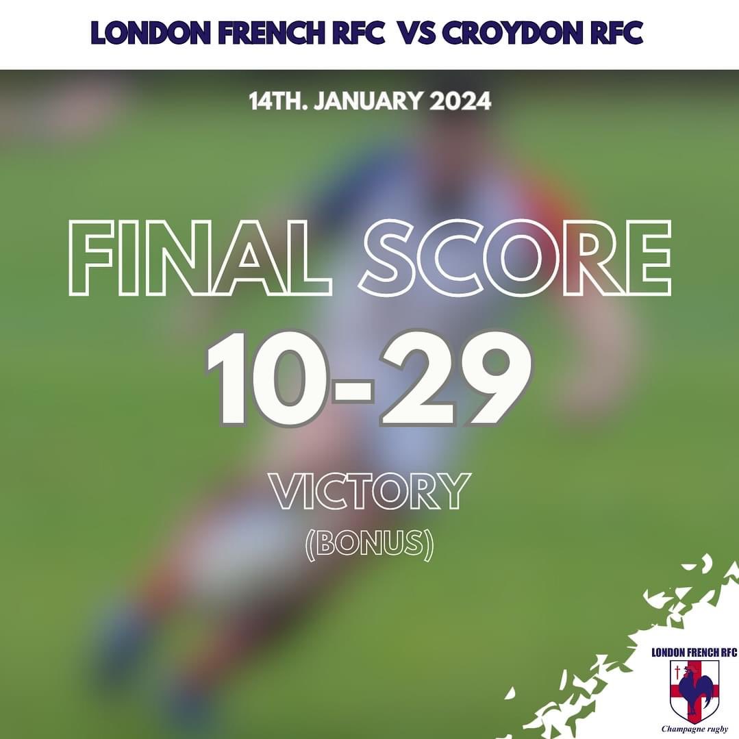 Another win for Le French! Next up is a massive game against top of the table Reigate