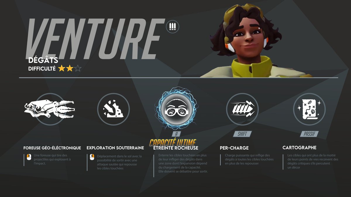 namc51's tweet photo. Voici un héros concept pour Venture, le futur héros 40 d'Overwatch !
Qu'en pensez-vous ??
#Overwatch #Overwatch2 #Overwatchfr #Venture
La vidéo juste ici :⬇️⬇️⬇️ https://t.co/XjYLjMClbR