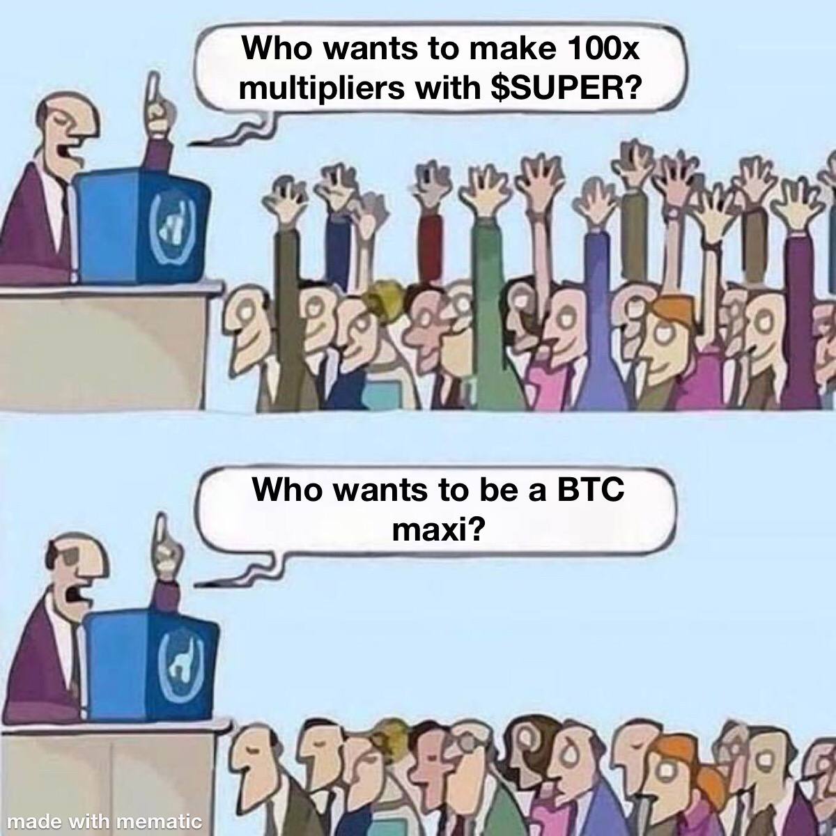 100x is only 7.7m MC 👀 but there is no limit for $SUPER , do the maths and dream big 😇 x10000 is possible just buy, hold and believe it ✊🏻

#SuperToken #SuperHolders #Solana