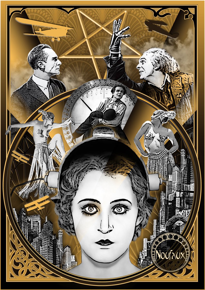 The first piece of 2024! 🎉 The silent masterpiece Metropolis (1927) which is part of a project called Ghost Agents/Metropolis and is ready to pre-order via @CosmicLionProductions front cover of Metropolis is created by the brilliant multi-Rondo award-winning @MaddoxPlanet!