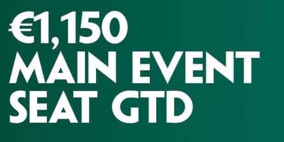Playing the Irish open this year ☘️ we have one ticket gtd this Sunday for €120 buy in. Feeders run tonight at 7.30 for €25! Download clubGG and search club 353502 ♣️♦️♠️♥️