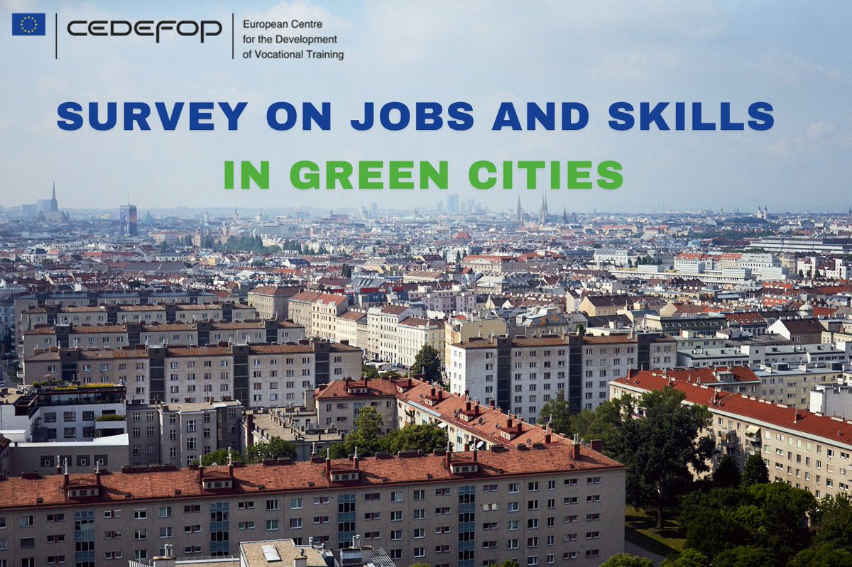 🟢Countries agreed on accelerated #greentransition away from #fossilfuels @ #COP28.

🏙️Cedefop wants to know what cities do to understand which #jobs and #skills turn ambitions into #greenprogress.

Do you work in or for a European city? Take our survey 👇ec.europa.eu/eusurvey/runne…