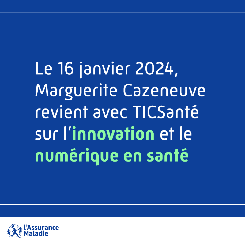 Assur_Maladie's tweet photo. #NumériqueEnSanté | @MCazeneuve, directrice déléguée à la gestion et à l’organisation des #soins de l'Assurance Maladie, sera demain le « grand témoin » de @TICsante 💬

💡💟 L'occasion de revenir sur de nombreux sujets liés à l'innovation et au numérique en #santé.