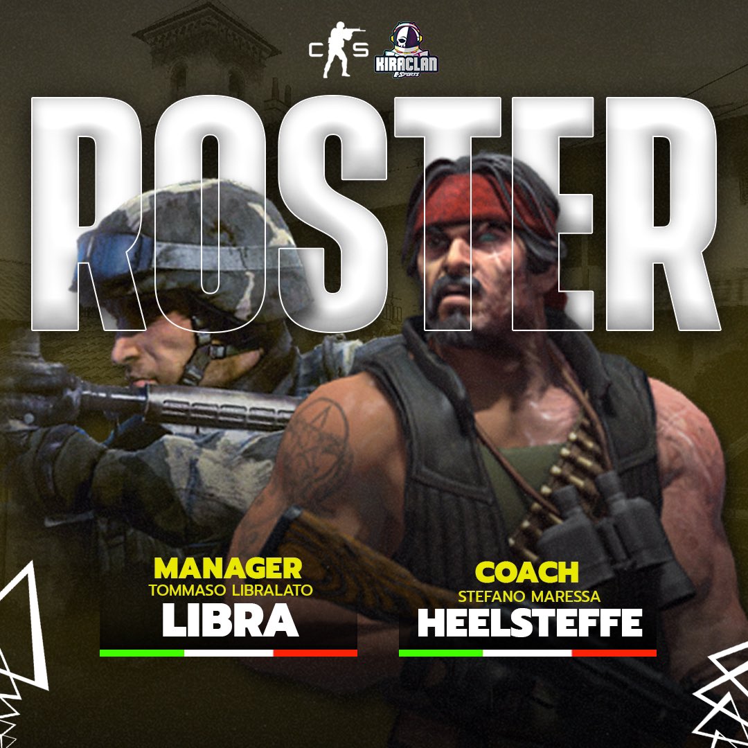 KiraClaneSports's tweet photo. We’re ready, our new #CS2 roster is here 🤩

Georgi “Rachev” Rachev 🇧🇬
Stan “Stanje” Radu 🇷🇴
Stanislav “Stanz” Vasilev 🇧🇬
Catalin “M0nkey” Sirbu 🇷🇴
Viktor “xf4d” Benchev 🇧🇬

Coach: Stefano “heelsteffe” Maressa 🇮🇹
Manager: Tommaso “Libra” Libralato 🇮🇹

#LightTheRocket 🚀 https://t.co/7Vm2o5gVZs