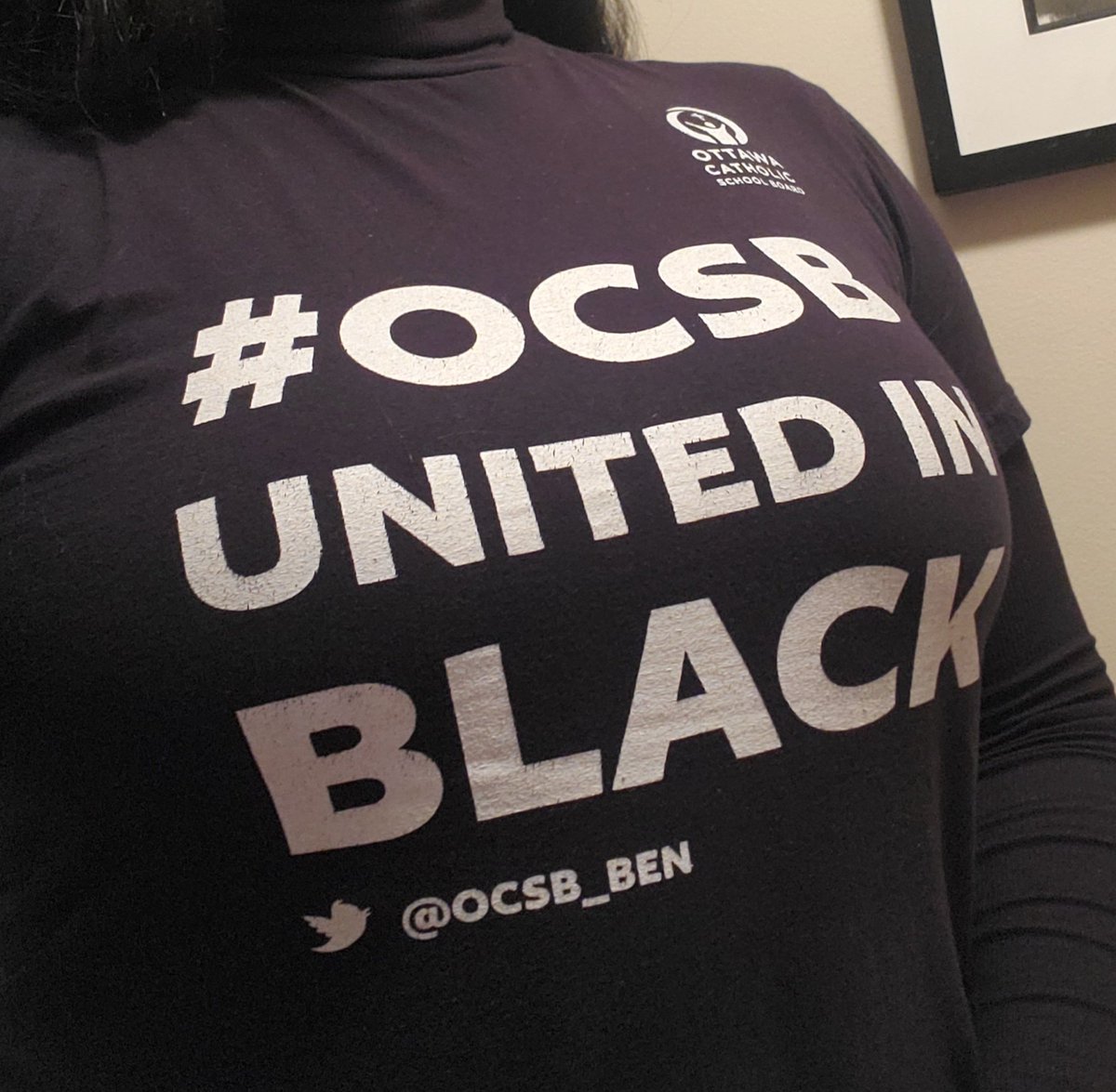 It's #ocsbUnitedInBlack day today. I'm wearing black to remind us of our commitment to address anti-Black racism in our #ocsb school communities and continue to foster identity-affirming, inclusive  learning environments @ocsbEquity <a href="/OCSB_BEN/">OCSB Black Employee Network (BEN)</a> <a href="/OttCatholicSB/">Ottawa Catholic School Board</a> #ocsbUnisEnNoir