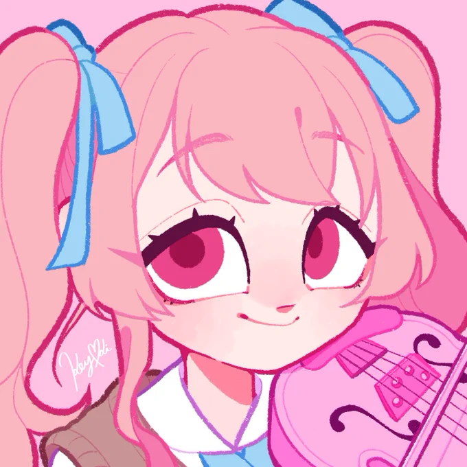 RTしたVtuberさんを描く RT企画3人目! 舞弦ウラさん( )を描かせていただきました! バイオリン初めて描きました  RTありがとうございました  #まおうらーと #RTキャンペーン #RTしたVtuberさんを描く  #無償企画 #アイコン企画 #無償アイコン企画