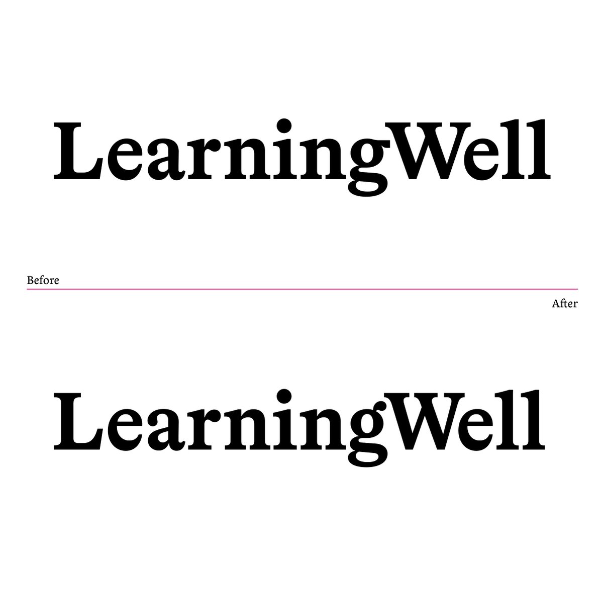 Letterjuice's tweet photo. We collaborated with our dear friends @decimal_studios in this beautiful project. LearningWell is an online publication.
We re-touched the logo in order to improve the spacing It was small it had a great impact.
#letterjuice #logoretouch #custom #lettering #branding https://t.co/aeAwVONVcW