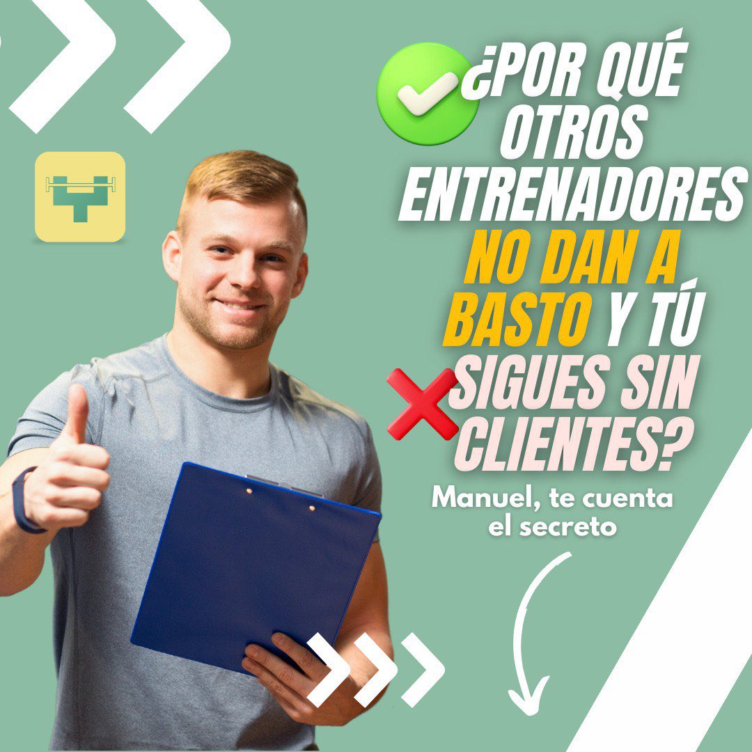 ENTRENAYMAS1's tweet photo. Probablemente, esos entrenadores que ya no pueden admitir más alumnos, hace tiempo que se dieron de alta en nuestra plataforma, y eso les cambió la vida, pero no lo contamos nosotros, lo contará Manuel, entrenador personal de Baracaldo, https://t.co/GZDSM9Xf6K