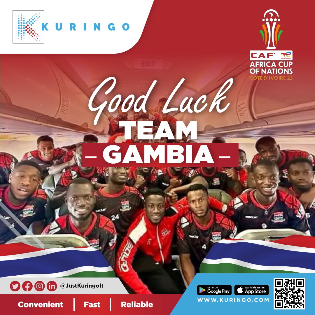 justkuringoit's tweet photo. Defy expectations, rewrite narratives. Let your football be a symphony of skill and spirit, a testament to the Gambian soul. #GoodLuck #TeamGambia #AFCON2023 https://t.co/afMXcEfWAa