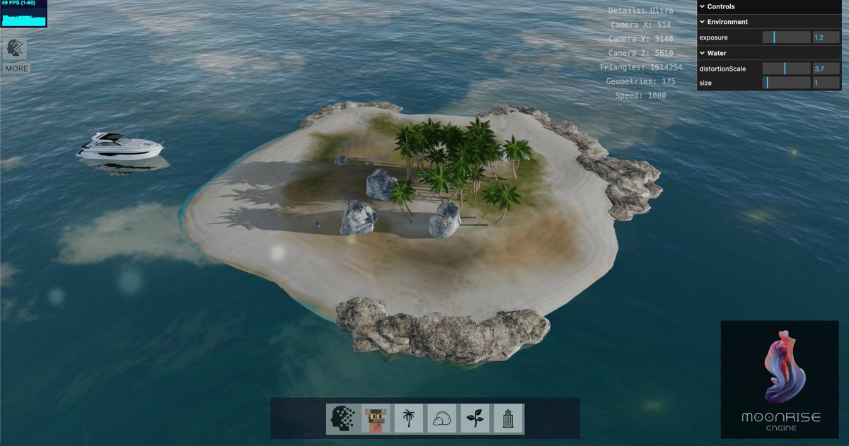 AmazingIslands's tweet photo. Happy Monday 

#Mondayvibes #MondayMood 
#creativecoding #FOSS #web3📷 #Blender3d #3d #threejs #nodejs #solana #moonrise #ethereum #javascript #bunjs #openai #opensource #webGL #metaverse #m00nr1se 3d tools #threejs @AmazingIslands https://t.co/tXeBzmo8FM