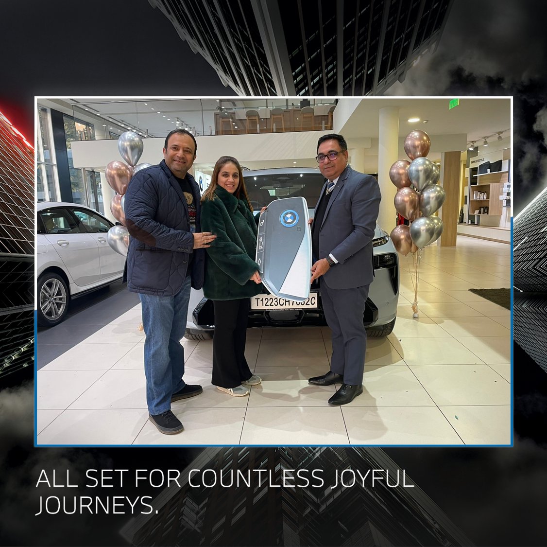 BMWKrishnaAuto's tweet photo. Welcome to Forwardism.
Congratulations to Mr. Sanjay Bhola and family on their new BMW X7. Welcome to the ever-growing family of BMW.
#ThisIsForwardism #TheNewX7 https://t.co/AqAoxQJa6t