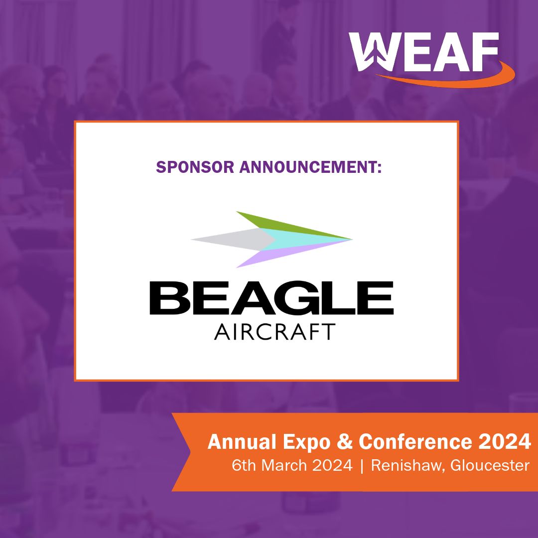 📢 We're delighted to announce that Beagle Aircraft will be sponsoring the Lunch & Refreshment breaks at this year's Annual Expo & Conference

Make sure you book your place for this importance event!

#WEAF #WEAFexpo24 #expo #conference #networking #learning #businesstobusiness
