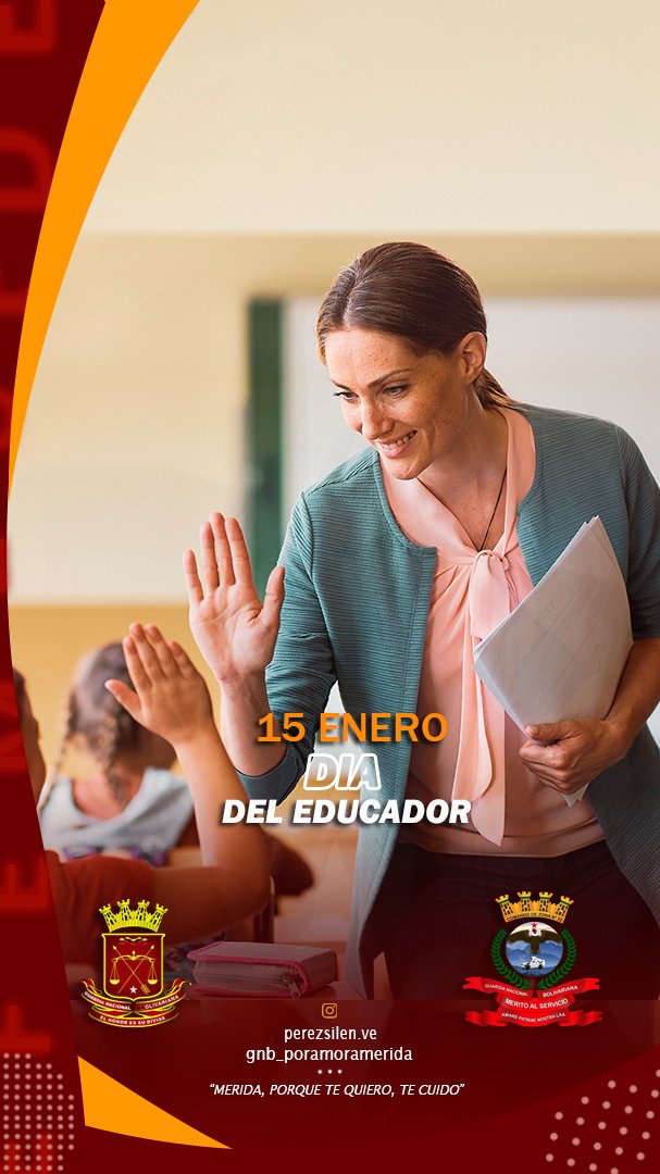 Cada #15ENE se celebra en Venezuela el día del maestro, en honor a quienes día a día ejercen con compromiso la enseñanza y formación educativa en el país, llevando de la mano los valores humanos, pedagógicos y las enseñanzas para formar al hombre y la mujer del mañana.