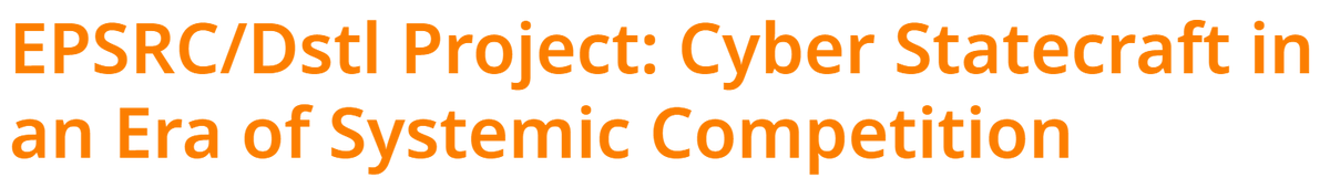 Check out PI <a href="/tcstvns/">ᴛɪᴍ ꜱᴛᴇᴠᴇɴꜱ</a>  EPSRC/Dstl funded project and some of our RISCS Project Fellows (<a href="/tcstvns/">ᴛɪᴍ ꜱᴛᴇᴠᴇɴꜱ</a>, <a href="/a_barrinha/">Andre Barrinha</a>, Joe Devanny,  Louise Marie Hurel, <a href="/jamiemaccoll/">Jamie MacColl</a>, James Sullivan and <a href="/joannasyrda/">Joanna Syrda</a> ): riscs.org.uk/research/epsrc…