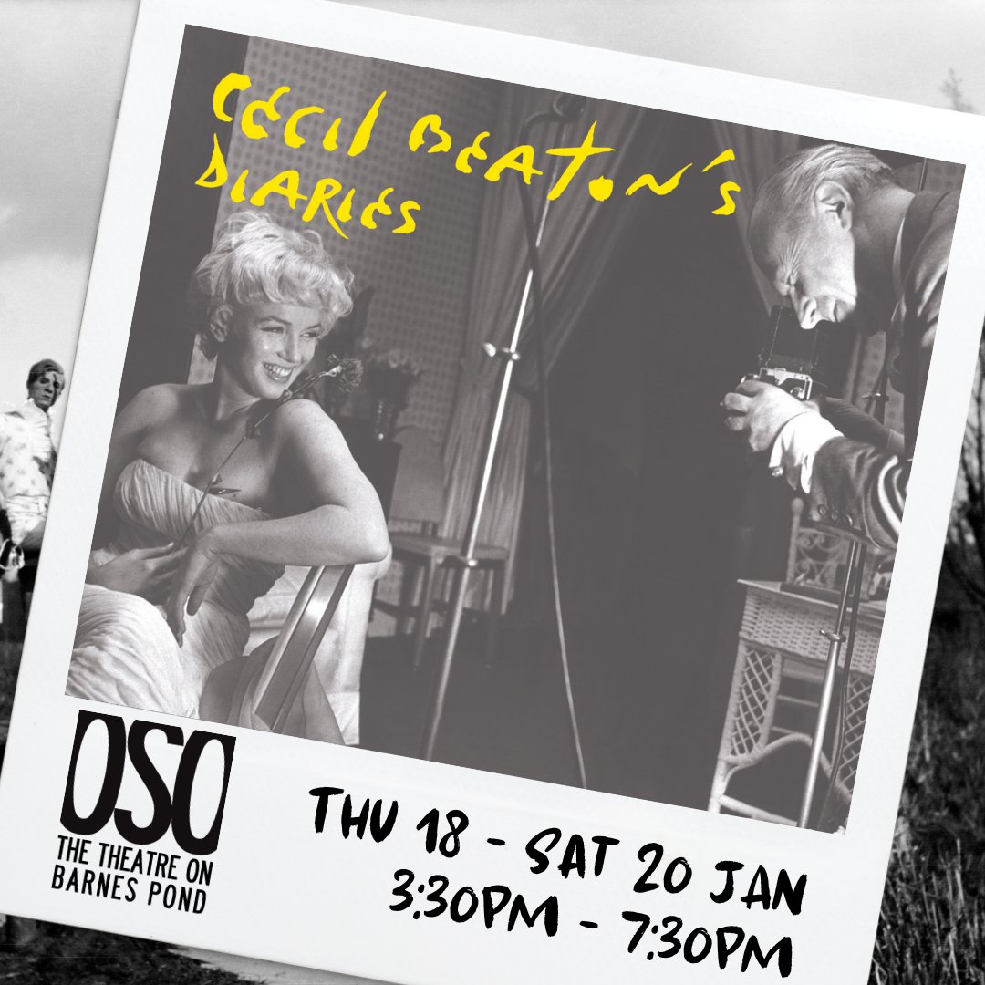 OSOArtsCentre's tweet photo. Beaton’s photographs showed his versatility; his diaries exposed the cost.⁠
⁠
For the first time, the diaries of photographer and designer Sir Cecil Beaton come to the stage, to accompany his most iconic images.⁠
⁠
Book here: https://t.co/eqXAwcP9dc https://t.co/i83PG5NPhR