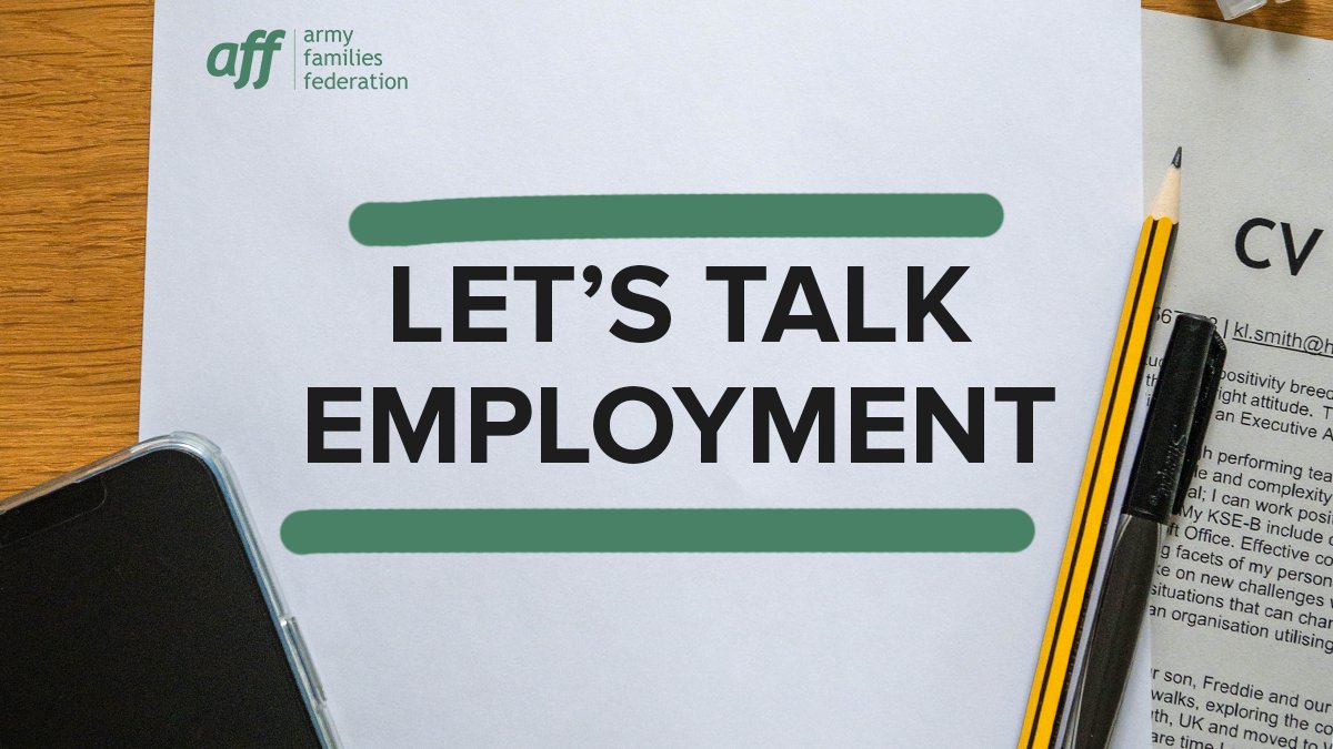 The_AFF's tweet photo. (1/4) If you’re an Army spouse or partner, Army life can have a big impact on your employment journey. https://t.co/BGEFtAQOhB