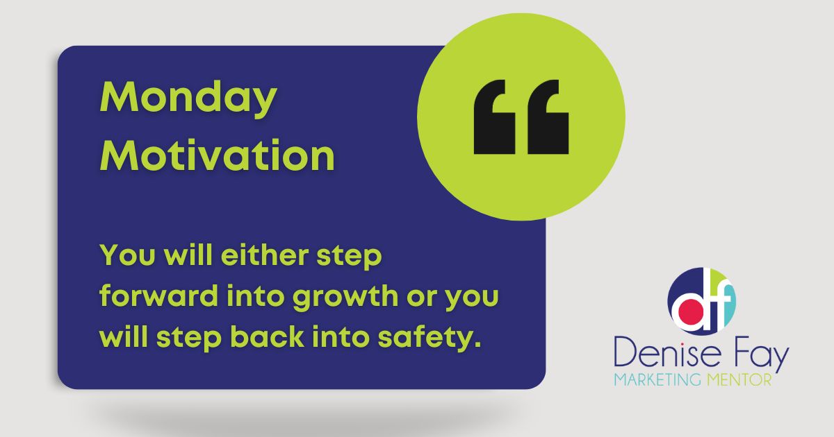 It's Monday. That means one thing it's #mondaymotivation.

I saw this quote and thought yep, this is the one for today.

If you like it, double tap and give me a heart. Let me know if you really like it. 

#thefayway #denisefay #denise_fay_achievemarketing #marketing