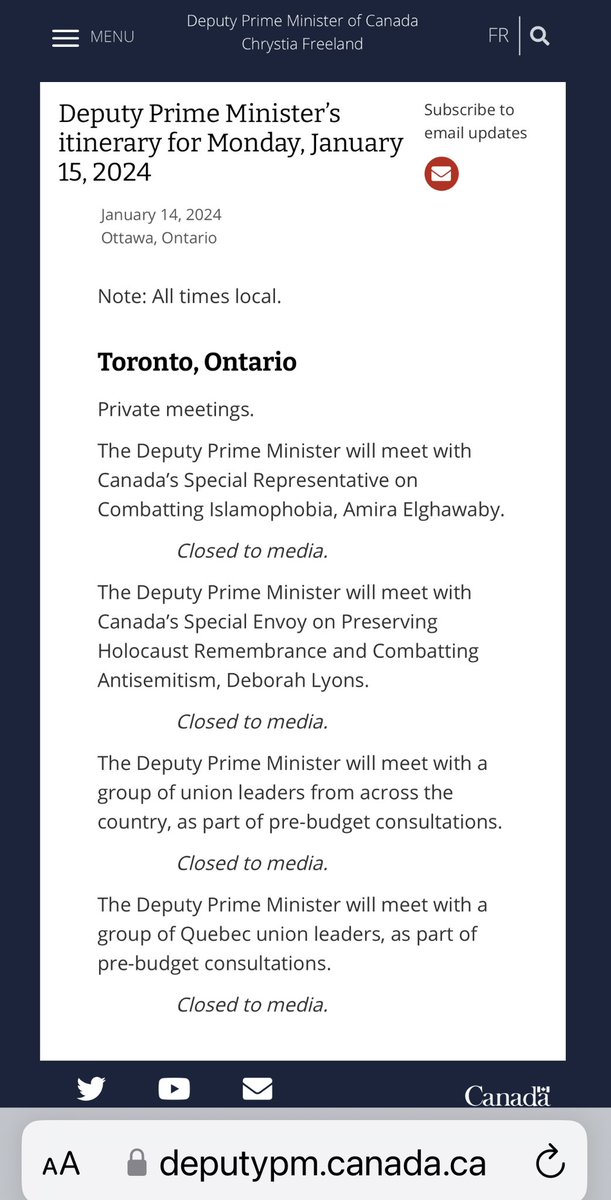 Interesting Freeland is not on her way to Davos YET 🤔 She is on The Board of Trustees,and this is one of there biggest meetings of the year. Is she trying to avoid backlash #FireFreeland #KickTheWEFOutOfCanada