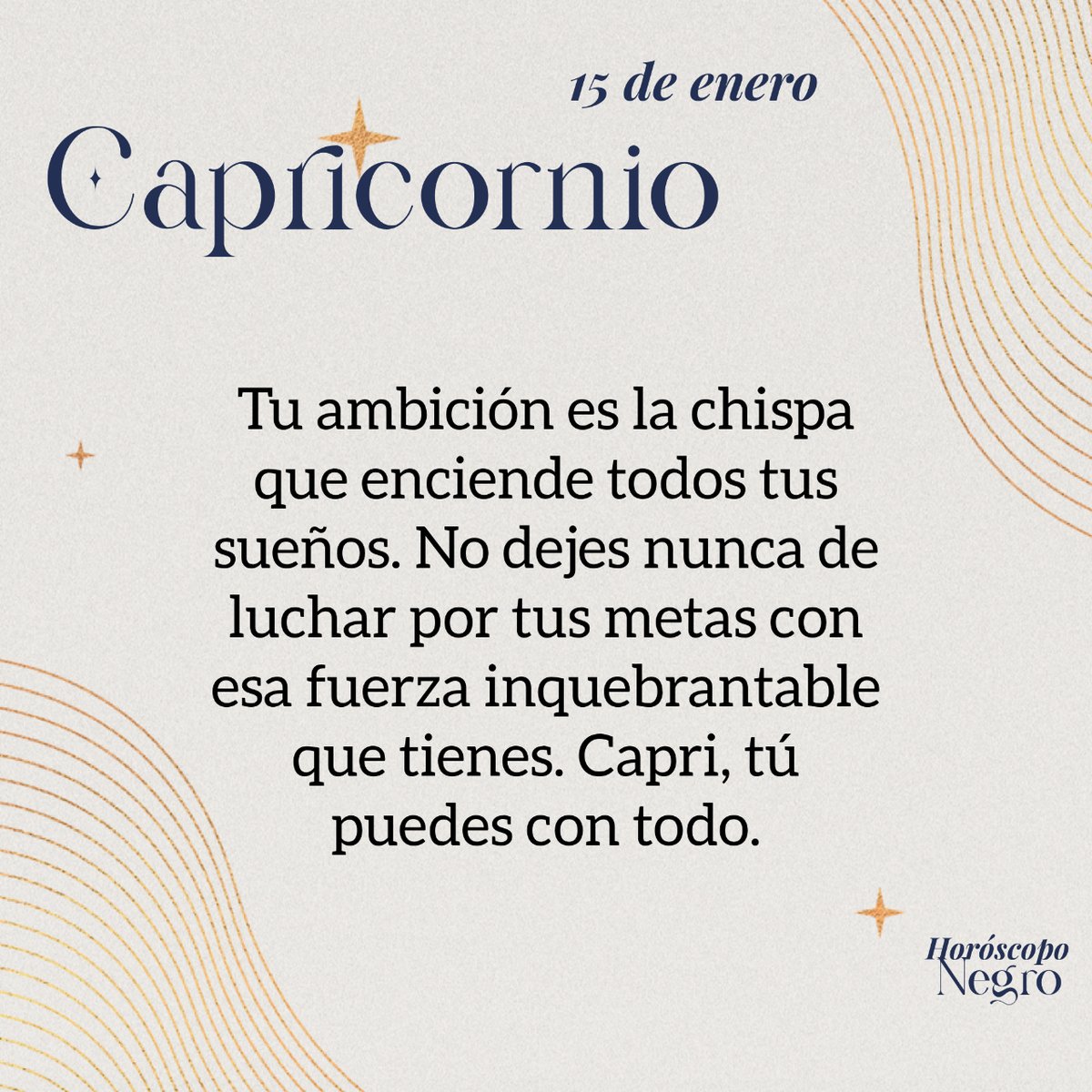 ¿Qué tal el inicio de semana? ✨♑✨