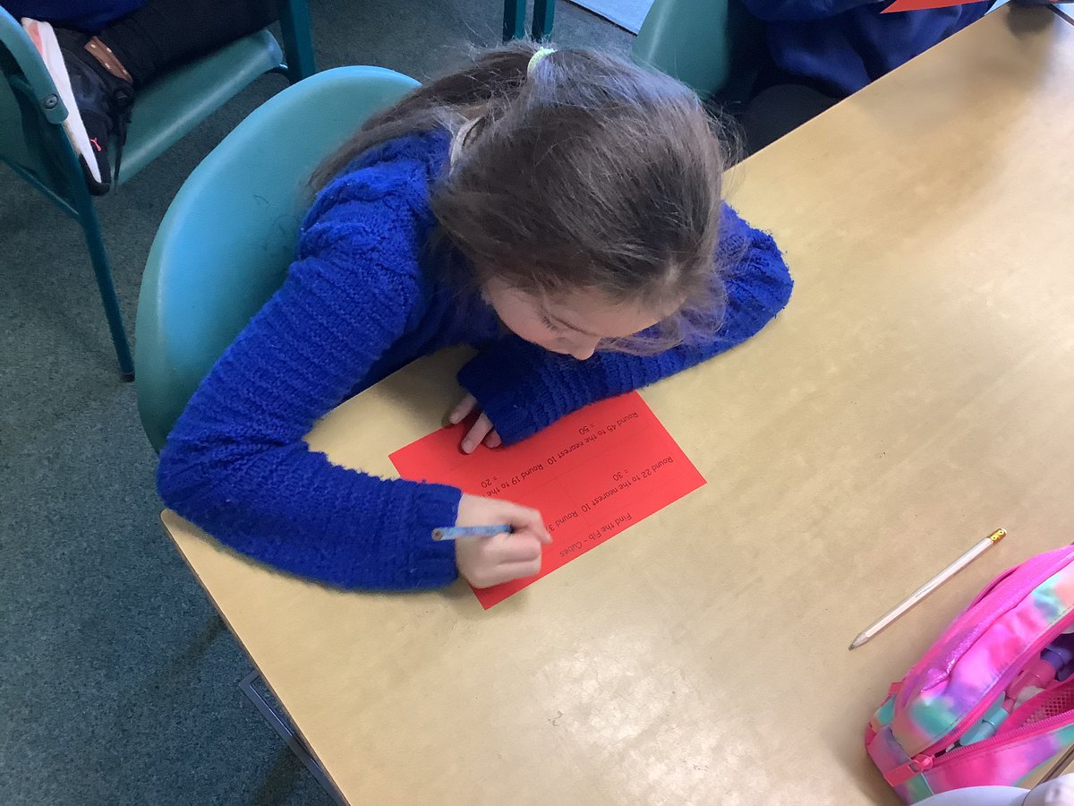 DeanburnPS_P3's tweet photo. We completed a ‘Find the Fib’ 🔍 activity as the plenary to our numeracy lesson. We were successfully able to demonstrate that we could round numbers to the nearest 10! Excellent work P3! #numeracy #rounding #placevalue #workinghard #proudteacher #plenary #findthefib https://t.co/W5nluHqGBW