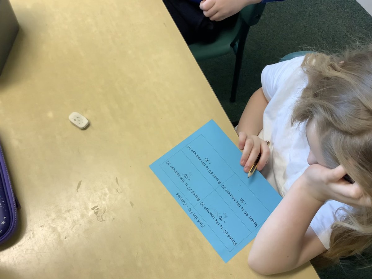 DeanburnPS_P3's tweet photo. We completed a ‘Find the Fib’ 🔍 activity as the plenary to our numeracy lesson. We were successfully able to demonstrate that we could round numbers to the nearest 10! Excellent work P3! #numeracy #rounding #placevalue #workinghard #proudteacher #plenary #findthefib https://t.co/W5nluHqGBW