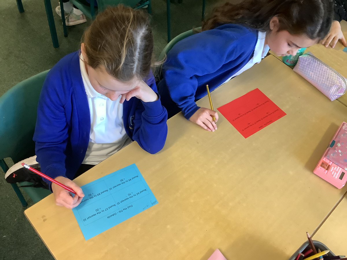 DeanburnPS_P3's tweet photo. We completed a ‘Find the Fib’ 🔍 activity as the plenary to our numeracy lesson. We were successfully able to demonstrate that we could round numbers to the nearest 10! Excellent work P3! #numeracy #rounding #placevalue #workinghard #proudteacher #plenary #findthefib https://t.co/W5nluHqGBW