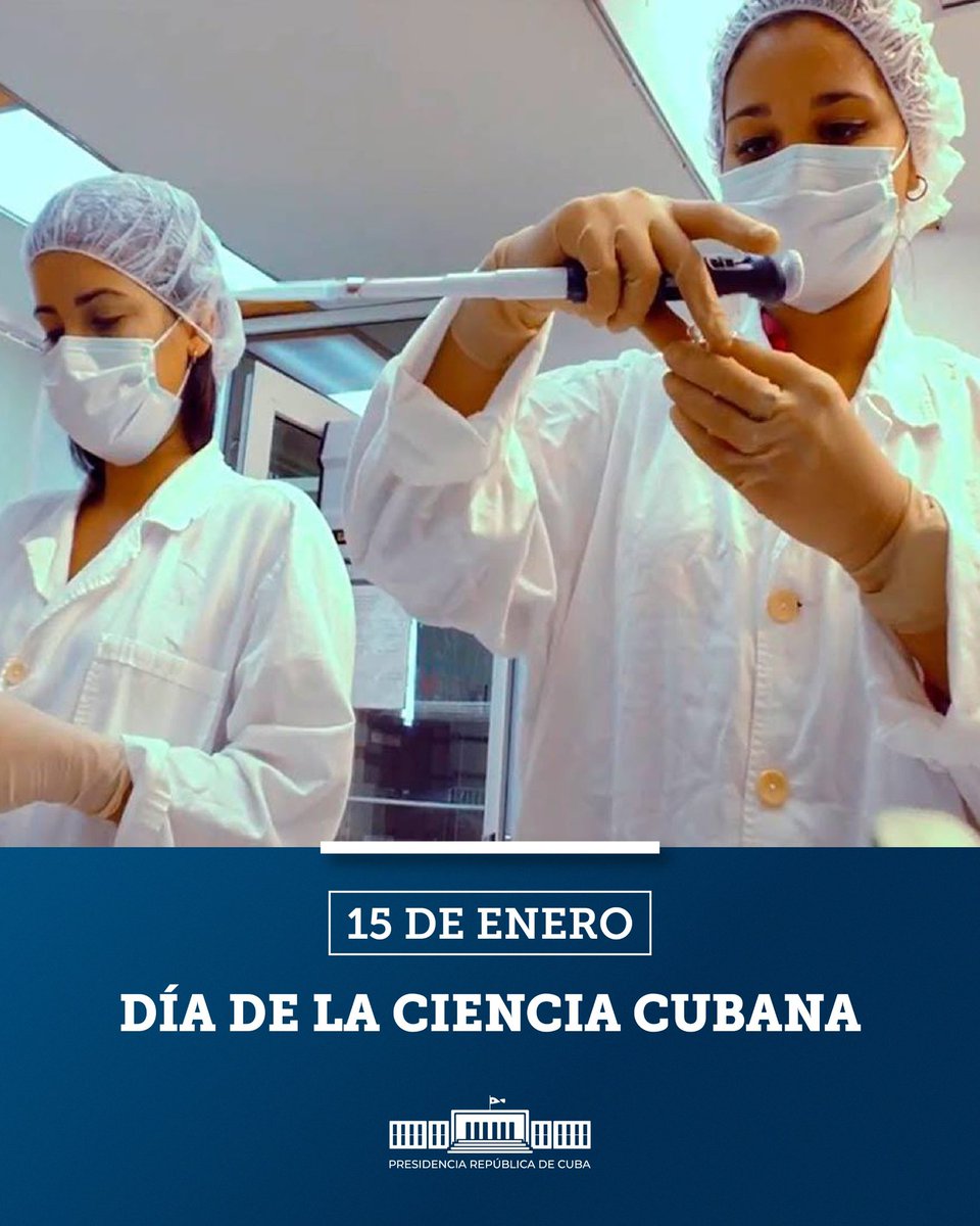 Felicidades desde #CabaiguánEduca a   los abnegados trabajadores de la Ciencia en Cuba qué día a día desafían la genocida guerra económica del gobierno de los EE.UU, poniendo empeño y sabiduría en su necesaria labor. #SanctiSpíritusEnMarcha #Cuba