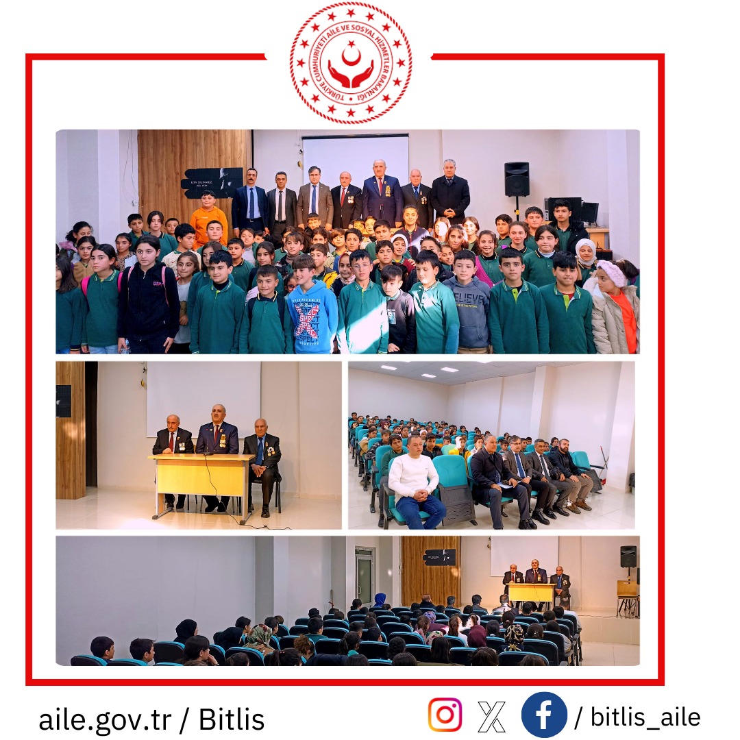 bitlis_aile's tweet photo. Cumhuriyetimizin 100. Yılı #VatanVeKahramanlıkBuluşmaları etkinliğinde Gazilerimiz, #Tatvan 15 Temmuz Şehitler Ortaokulu öğrencileriyle bir araya gelerek kahramanlık hikayelerini aktardılar. 
@ashb_sehitgazi @BitlisValiligi @SayimMadak https://t.co/qxFEupgYGQ