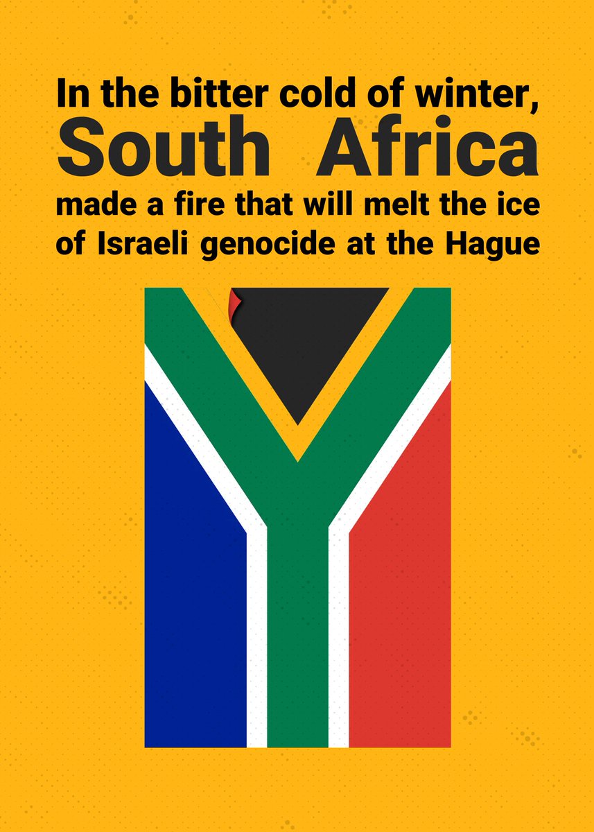 #SouthAfrica is aptly bringing the case of #Israel's #genocide to the court of law in the #Hague.
We need more public defenders and lawyers to legally condemn these #WarCrimesinGaza.

#Yemen
#Chiefs #AyalaanPongalWinner #NetanyahuTerorrist #GazaGlobalAction #ป๋อจ้านงานเดียวกัน