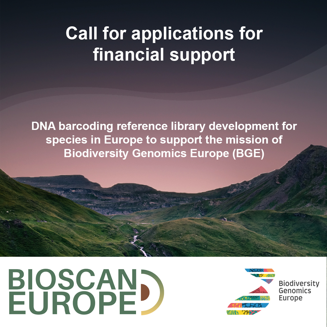 iBOLEurope's tweet photo. The @BioGenEurope call for projects contributing to the construction of #DNAbarcode reference libraries for species in Europe is open only until January 31st!🗓️🚨
More info: https://t.co/Ksx38Kgtag
Still not sure? Send your question to: subcontracting@biodiversitygenomics.eu https://t.co/yj5umQ42CU