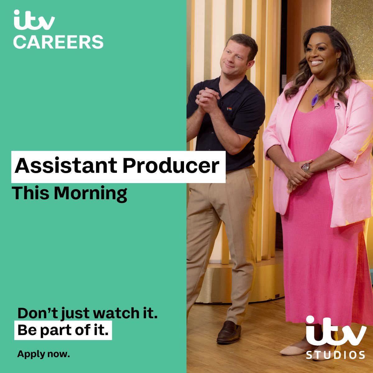This Morning have a fantastic opportunity to join the team as an Assistant Producer. 

📍London

Apply now: lhrc1a.rfer.us/ITV7CJ4ax

🌐itvcareers.com
📧daytimetalent@itv.com

Closing date: Thursday 18th January 2024

#ThisMorning  #AssistantProducer
 #ItvCareers