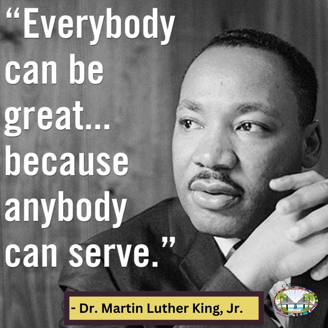 Celebrating the legacy of Dr. Martin Luther King, Jr. today and everyday #Legacy #dayofservice #MLKDay2024 #wicandoit #candotampa