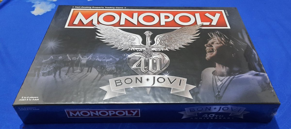 Just arrived today,a monopoly from <a href="/BonJovi/">Bon Jovi</a> 40th anniversay
Can't wait to play with friends
<a href="/Jerrybraden92/">Jerry Braden</a>